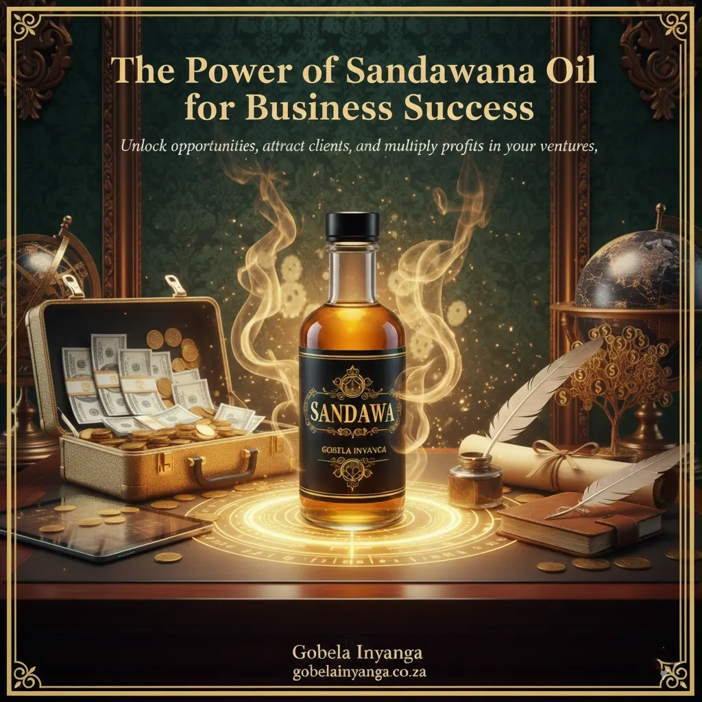 Sandawana oil prepared for business success and wealth